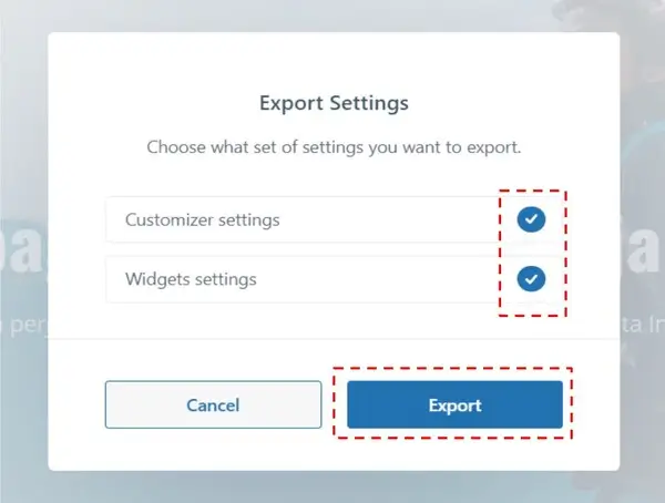 Cara Export & Import Customizer Setting Tema WordPress Blocksy (2)