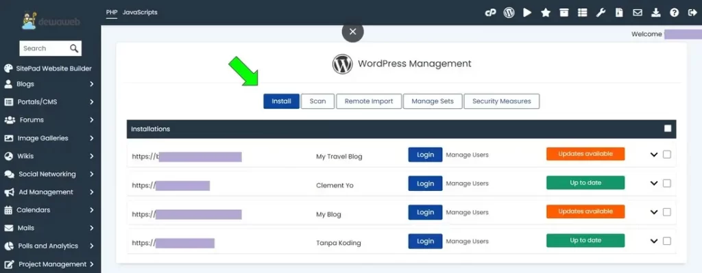Cara Instalasi WordPress di cPanel (10)