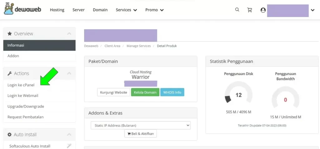 Cara Instalasi WordPress di cPanel (8)